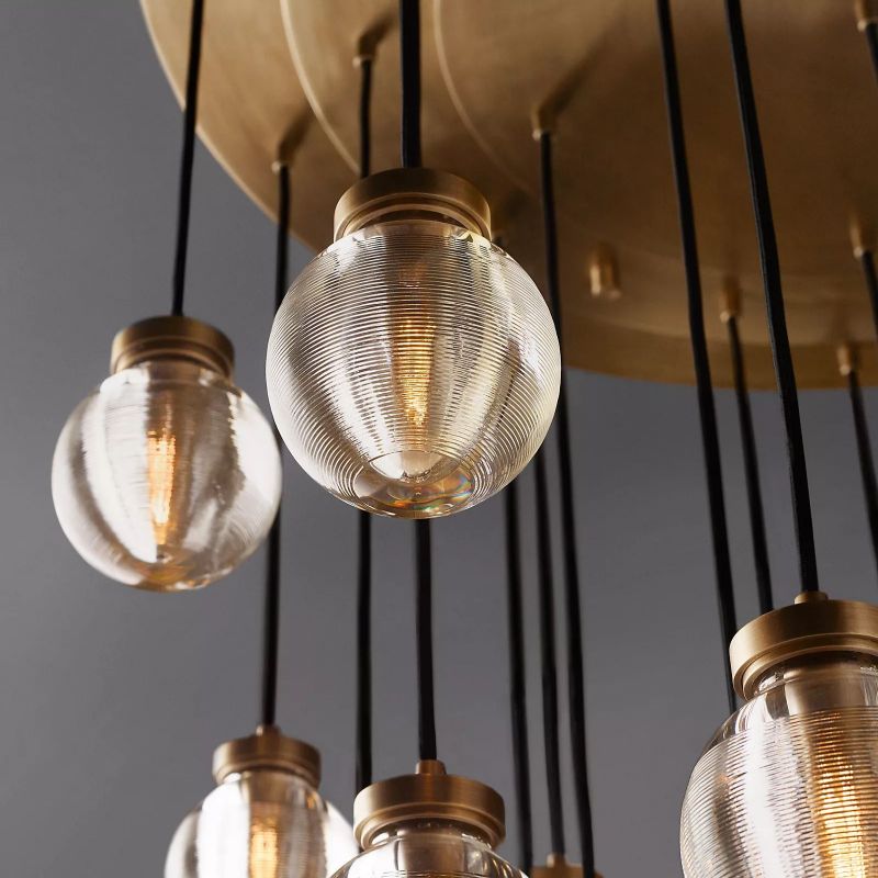 Roby Spherical Modern Round Chandelier 38"