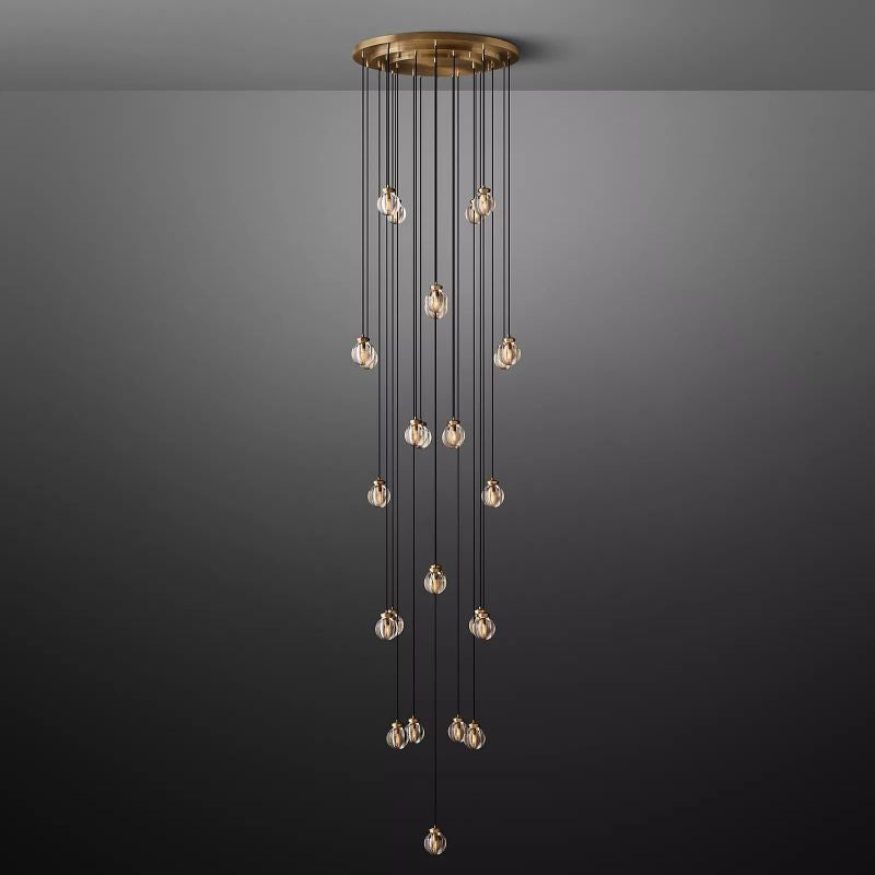 Roby Spherical Modern Round Chandelier 38"