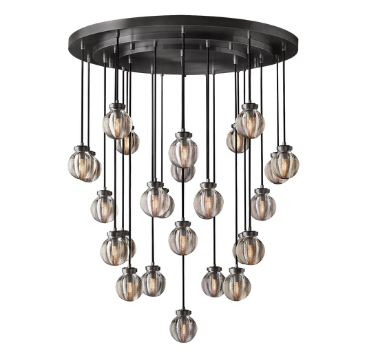 Roby Spherical Modern Round Chandelier 38"