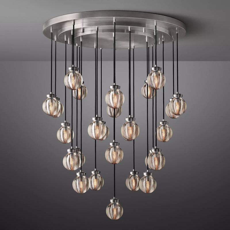 Roby Spherical Modern Round Chandelier 38"