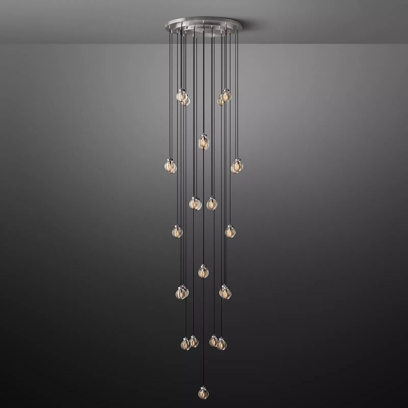 Roby Spherical Modern Round Chandelier 38"