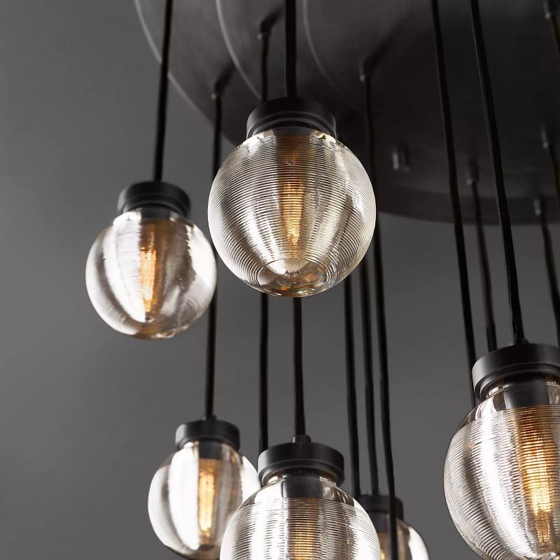 Roby Spherical Modern Round Chandelier 38"