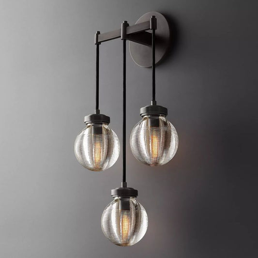 Roby Spherical Modern Triple Wall Sconce