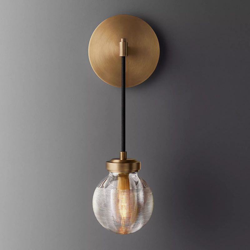 Roby Spherical Modern Wall Sconce (cord)