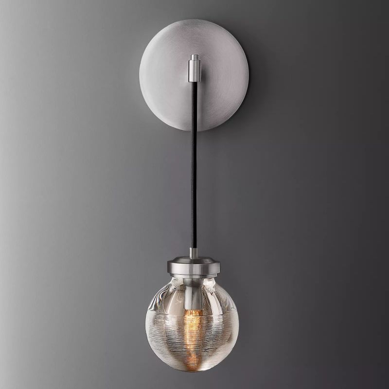 Roby Spherical Modern Wall Sconce (cord)