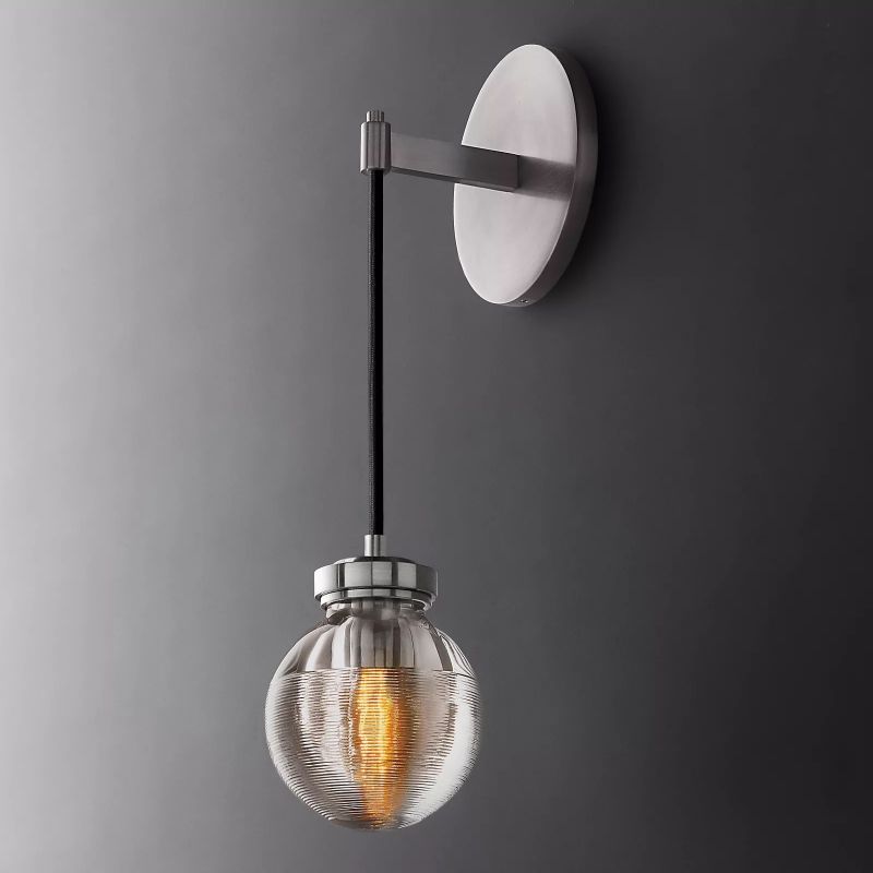 Roby Spherical Modern Wall Sconce (cord)
