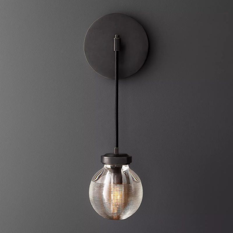 Roby Spherical Modern Wall Sconce (cord)
