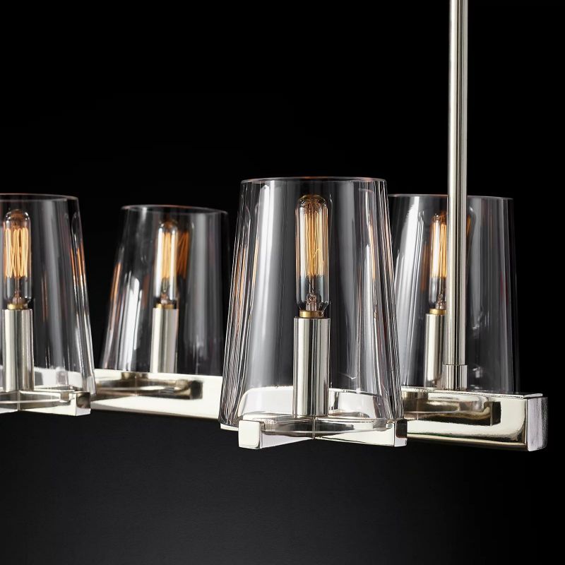 Kuseau Glass Linear Chandelier 49"