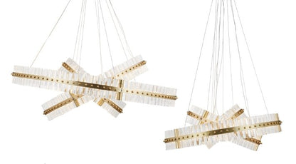 Elvira 3-Tier Round  Ring Crystal  LED Chandelier