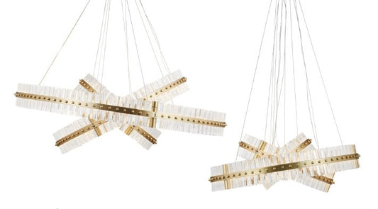 Elvira 3-Tier Round  Ring Crystal  LED Chandelier