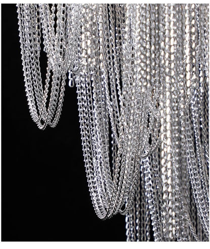 Viola Luxury Hardware Aluminum Chain Tassel Floor Lamp