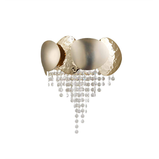 Daisy Brass Crystal Wall Sconce