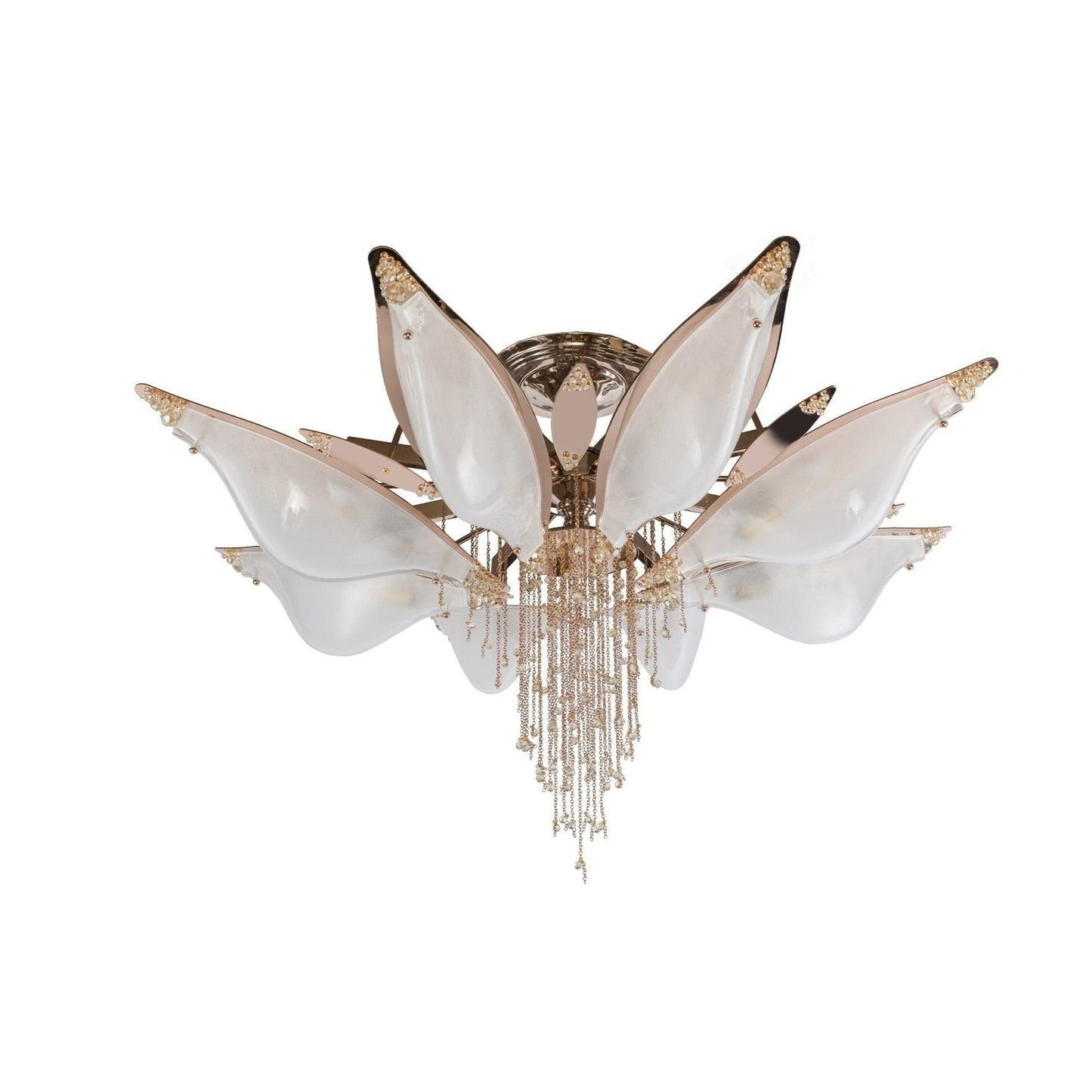 Leo Flower Crystal  Flush mounted Chandelier