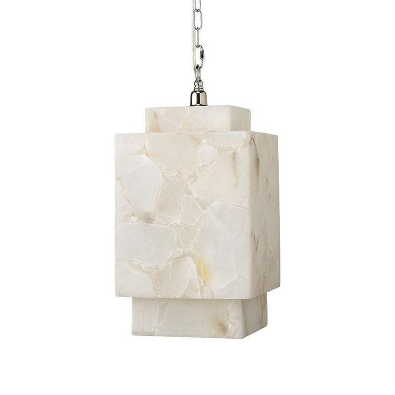Alabaster  Zia Cube Pendant Lamp