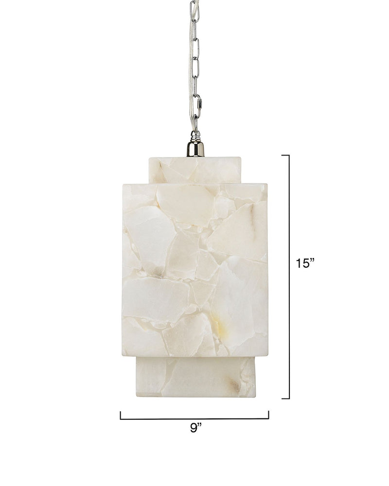 Alabaster  Zia Cube Pendant Lamp