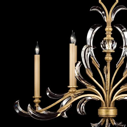 Brylee Candle  Oblong Chandelier 44"