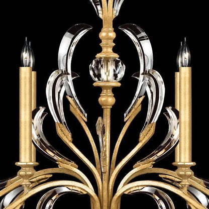 Brylee Candle  Oblong Chandelier 44"