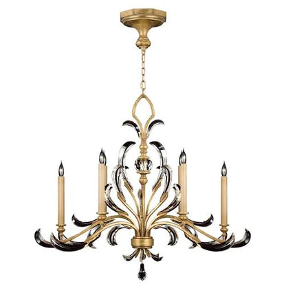 Brylee Candle  Oblong Chandelier 44"