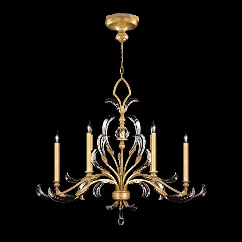 Brylee Candle  Oblong Chandelier 44"