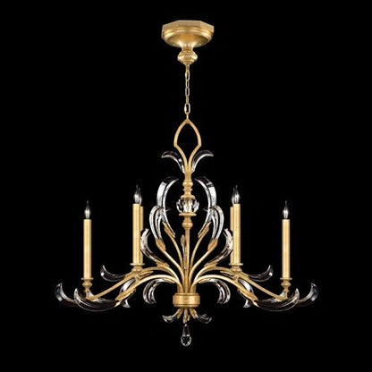 Brylee Candle  Oblong Chandelier 44"
