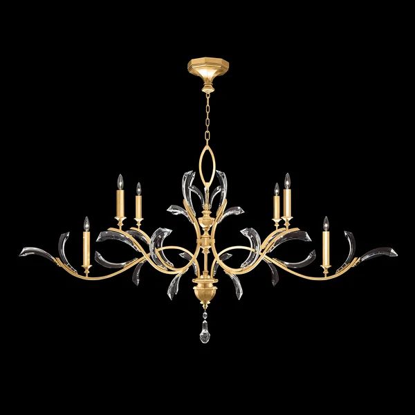 Brylee Candle Oblong Chandelier 74"