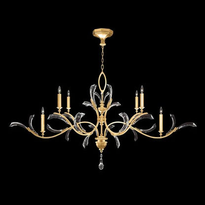 Brylee Candle Oblong Chandelier 74"