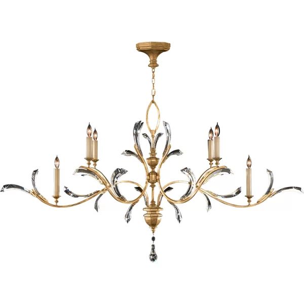 Brylee Candle Oblong Chandelier 74"