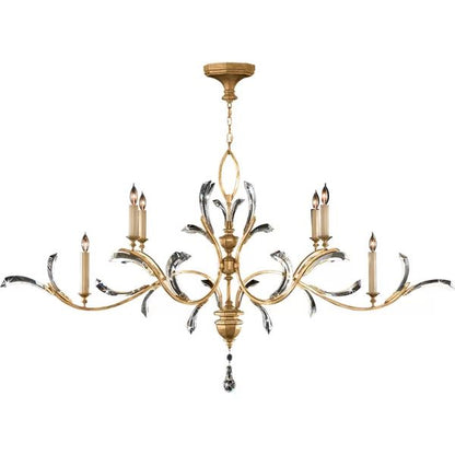 Brylee Candle Oblong Chandelier 74"
