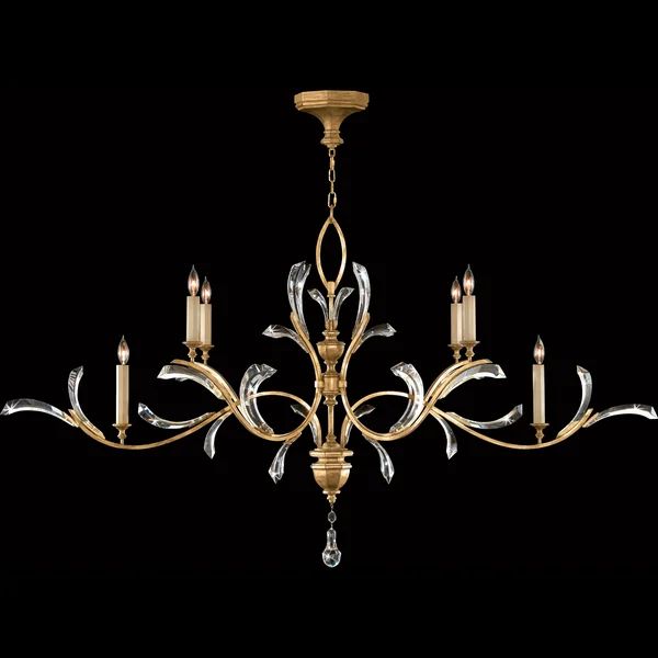 Brylee Candle Oblong Chandelier 74"