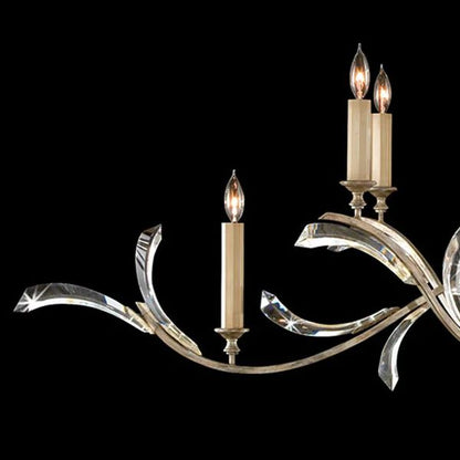 Brylee Candle Oblong Chandelier 74"