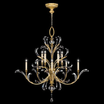 Brylee Candle Round 2-Tier Chandelier 56"
