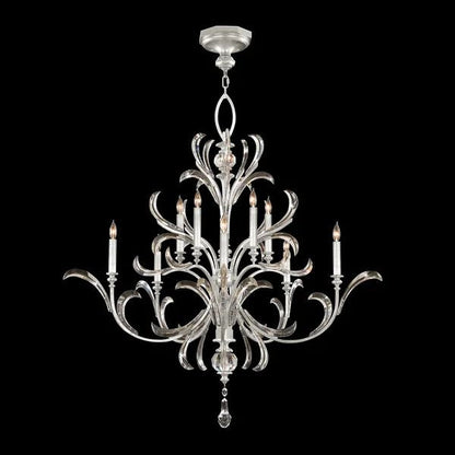 Brylee Candle Round 2-Tier Chandelier 56"