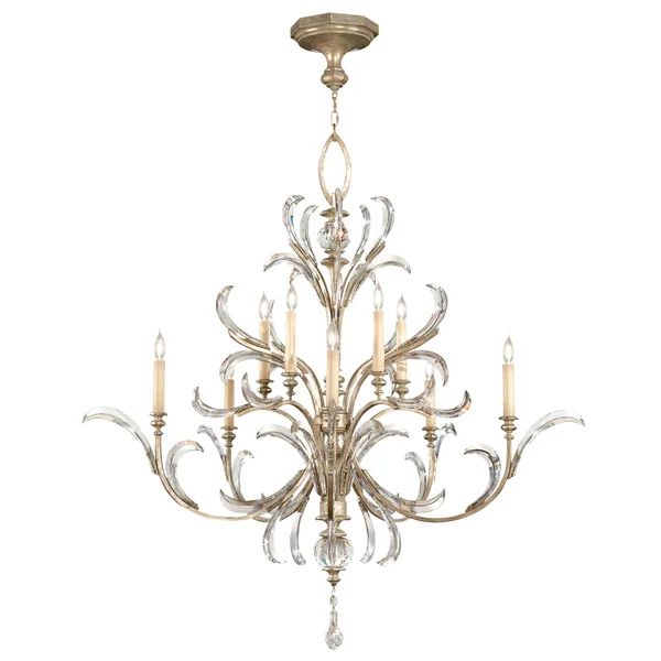 Brylee Candle Round 2-Tier Chandelier 56"