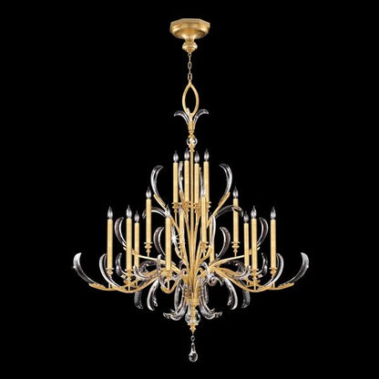 Brylee Candle  Arcs  2-Tier Chandelier 57"