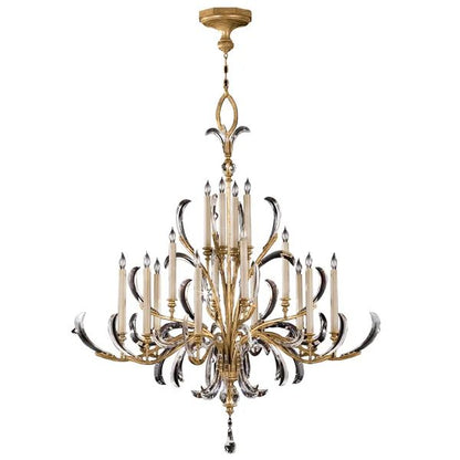 Brylee Candle Round 3-Tier Chandelier 58"