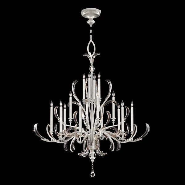 Brylee Candle  Arcs  2-Tier Chandelier 57"