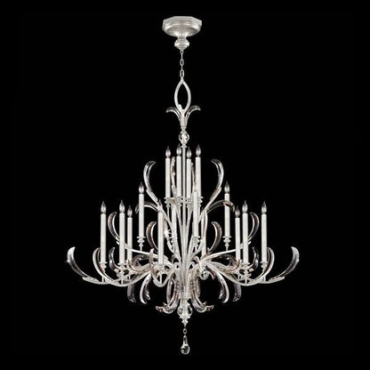 Brylee Candle  Arcs  2-Tier Chandelier 57"