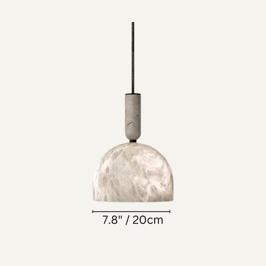 Alabaster Zebah Hemisphere Pendant Light