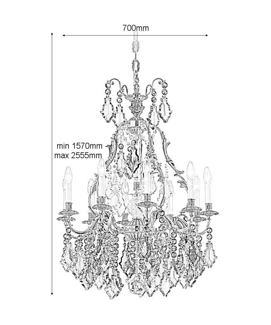 Eternity Belgravia 12 Lights Crystal Chandelier