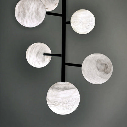 Alabaster Zemira Modern Artistic Sphere Chandelier Light