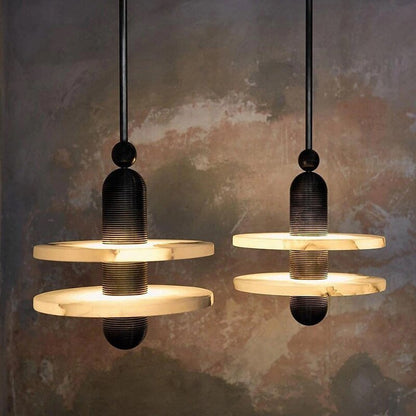 Alabaster Zein  UFO Pendant Light
