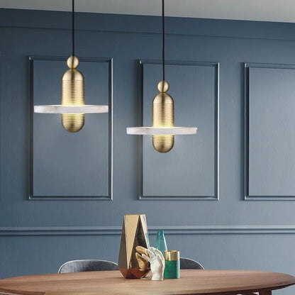 Alabaster Zein  UFO Pendant Light