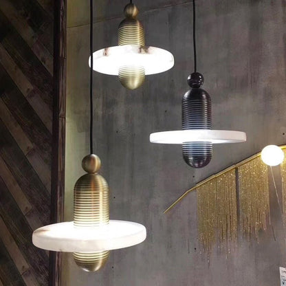 Alabaster Zein  UFO Pendant Light