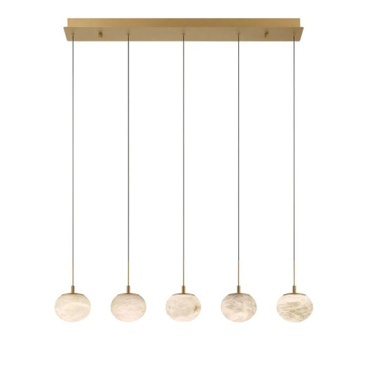 Cudor Alabaster Linear LED Chandelier