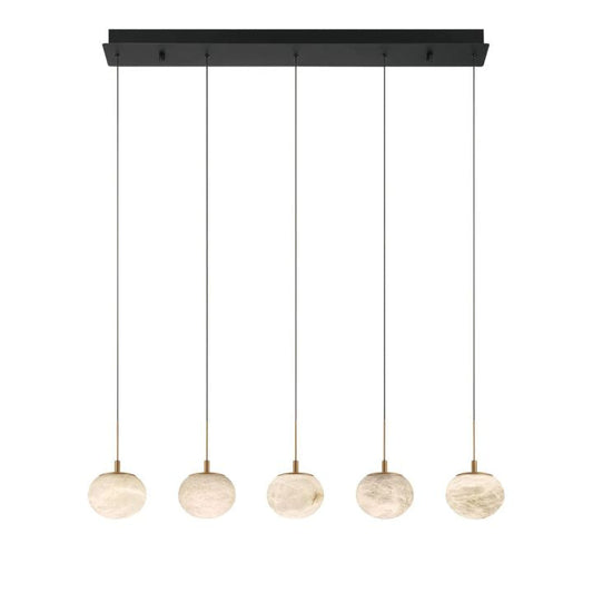 Cudor Alabaster Linear LED Chandelier