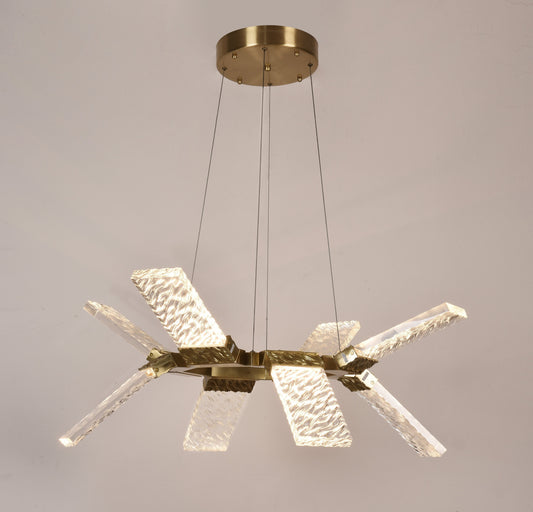 Alixy  Round  Wing  LED Crystal Chandelier