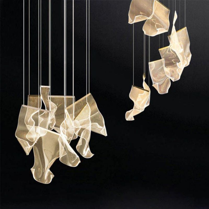 Acrylic Modern Branch  Chandelier Ceiling  Light