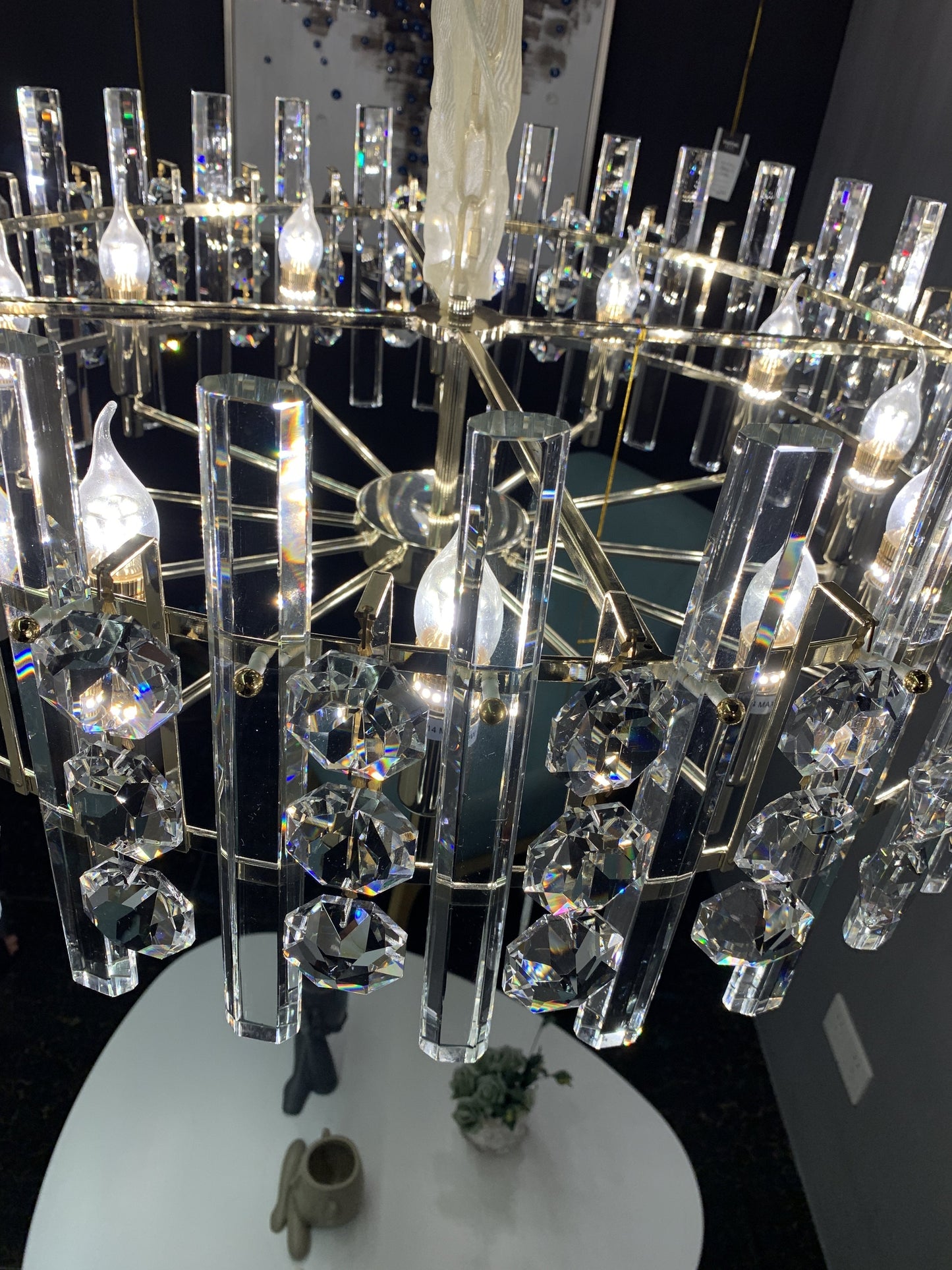 Clara  Round Crystal Chandelier