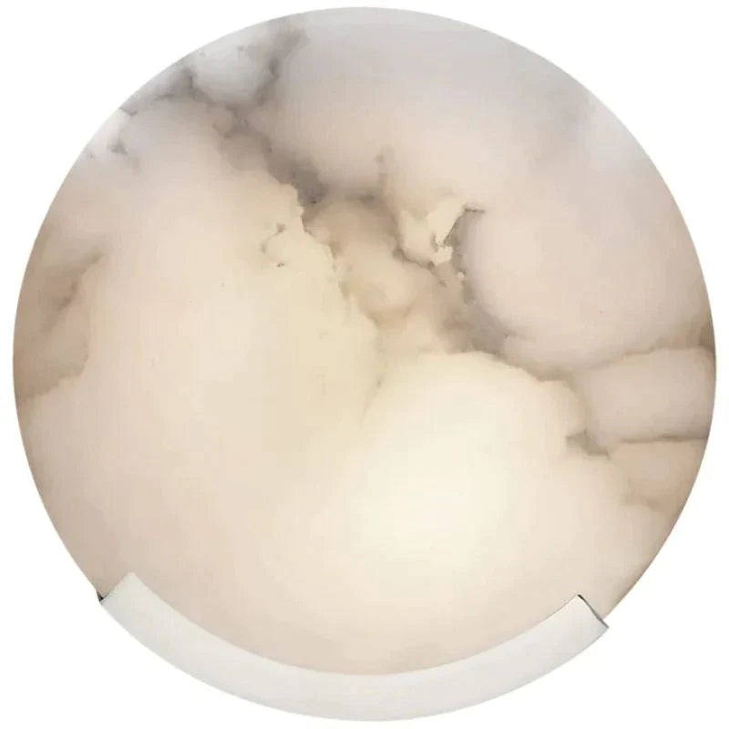 Alabaster Modern  Round Ceiling Wall Sconce