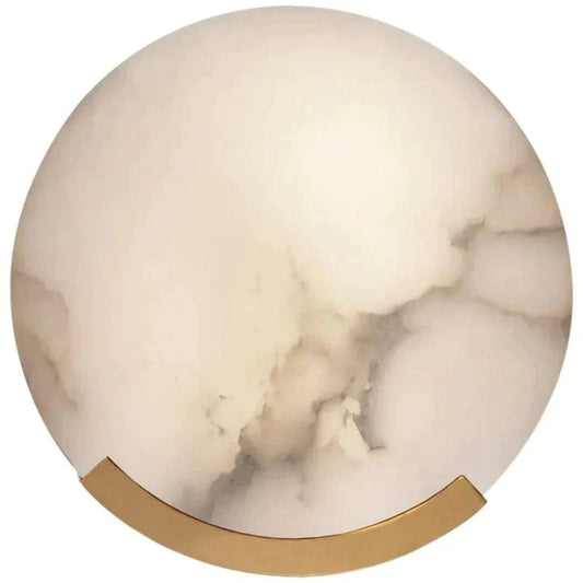 Alabaster Modern  Round Ceiling Wall Sconce